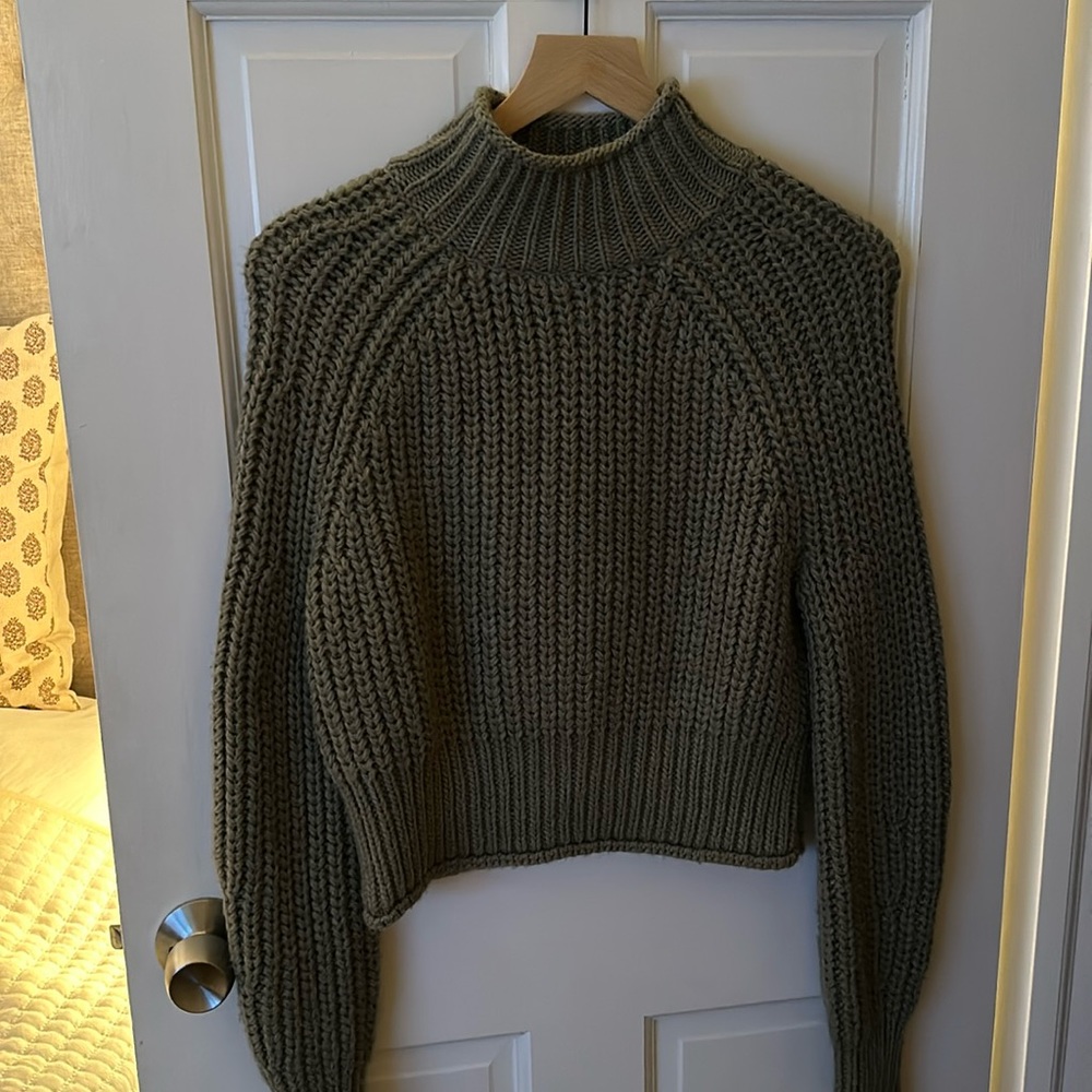 Green Chunky Sweater